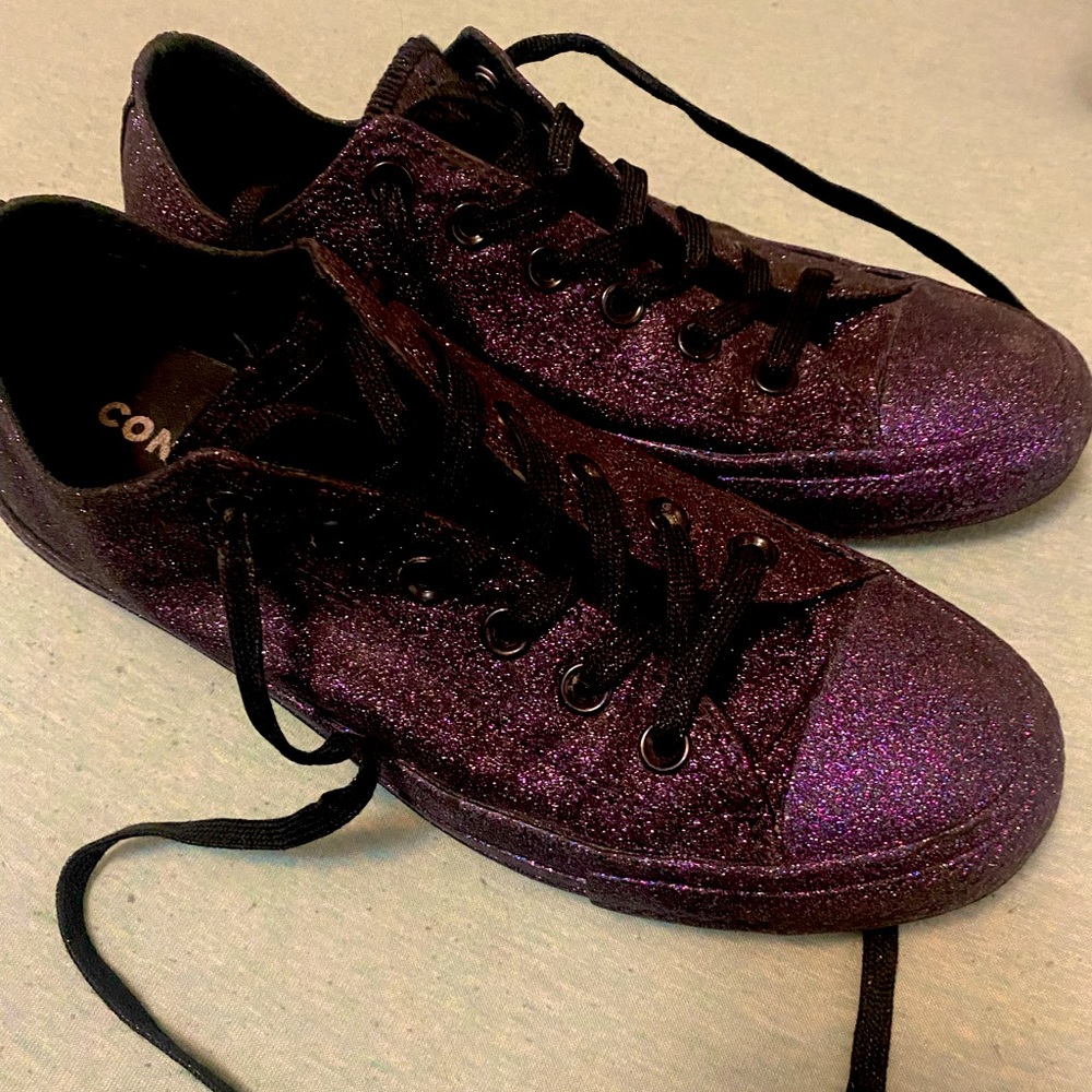 Women’s Purple Glitter Converse